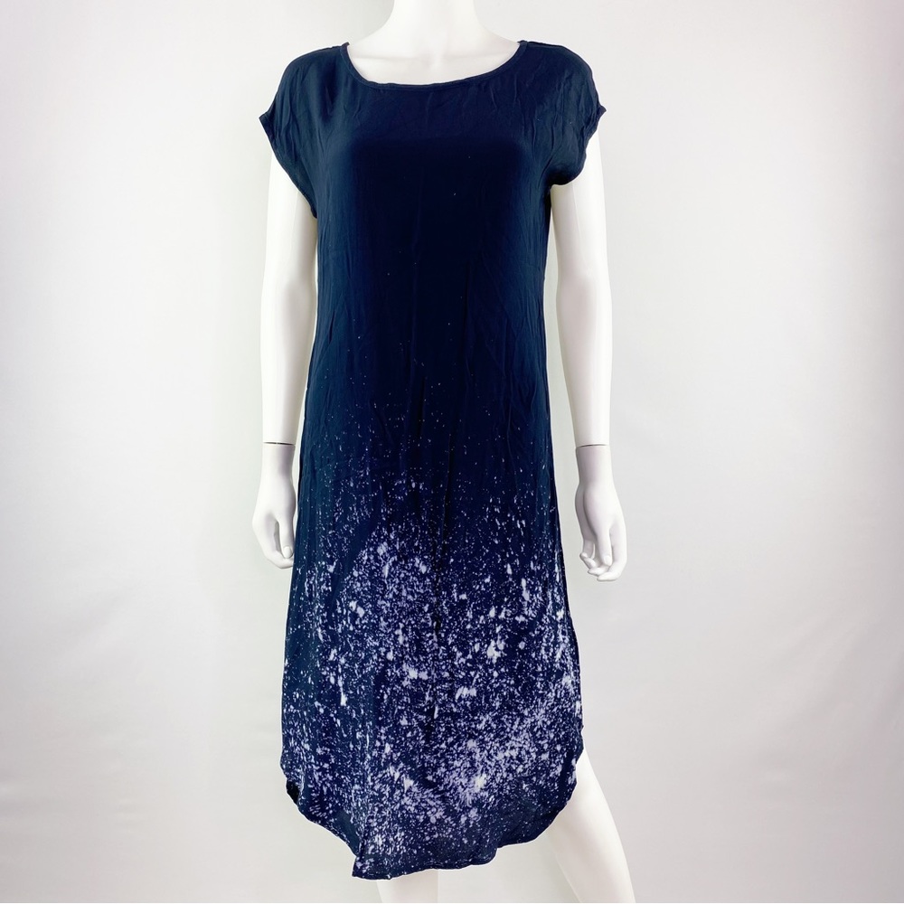 Kain Label Size S Navy Blue Cap Sleeve Midi Dress